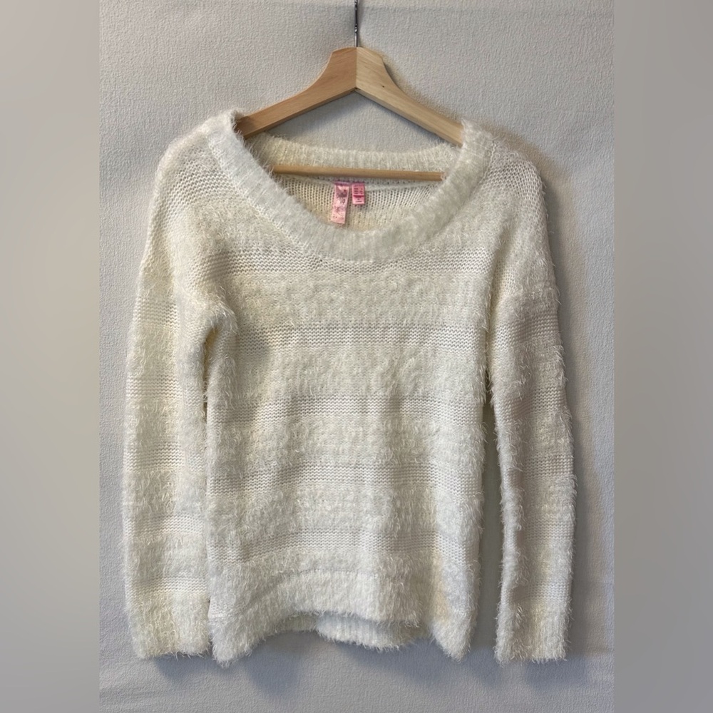 Dolled Up Cream Textured Sweater